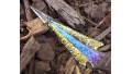 Blue-Gold Dichroic Glass Arrowhead SOLD